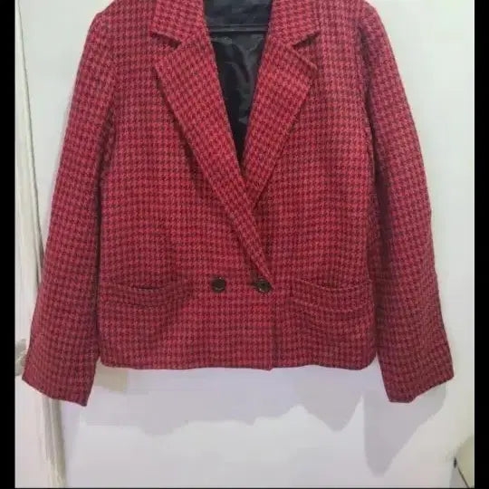 [BUNJANG] Wool Jacket Houndstooth Double Button / 가을. 고급스러운 디자인이쁜 핏이이쁜. 모직자켓.