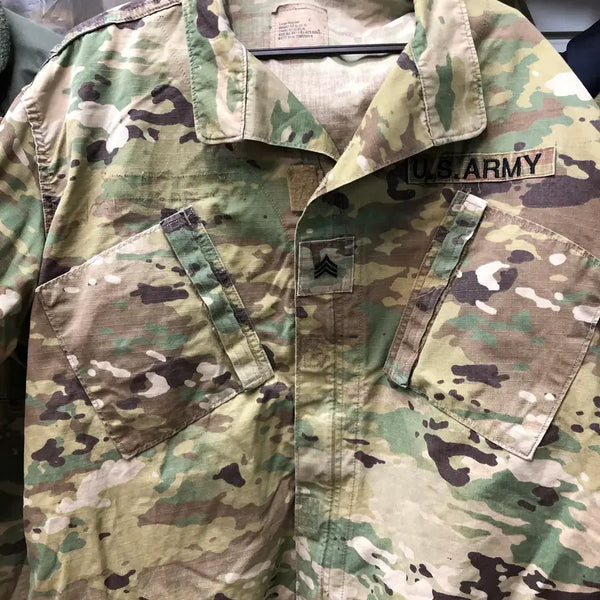 [BUNJANG] US Army MultiCam OCP ACU Combat Uniform Jacket (Large-Regular) / 전투복상의LR. 미육군 멀티캠 OCP ACU 전투복 상의 49