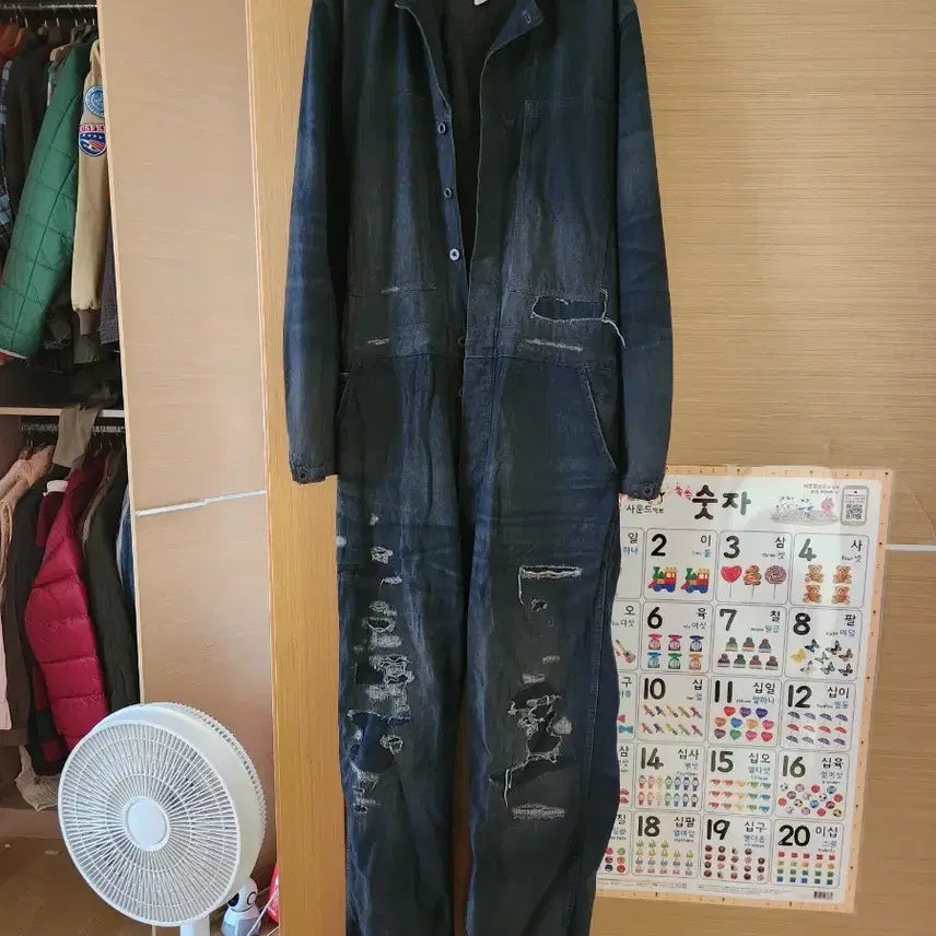 [BUNJANG] RRL Distressed Coverall / RRL 디스트레스 커버올