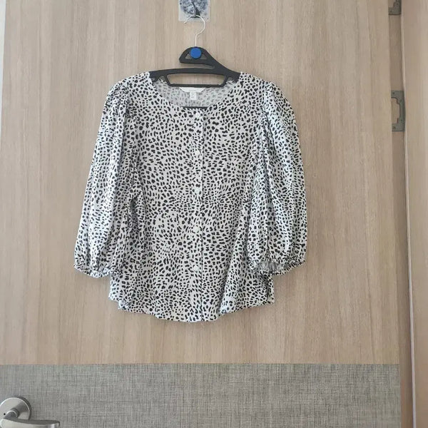 [BUNJANG] H&M Patterned Blouse / (새상품)H&M블라우스