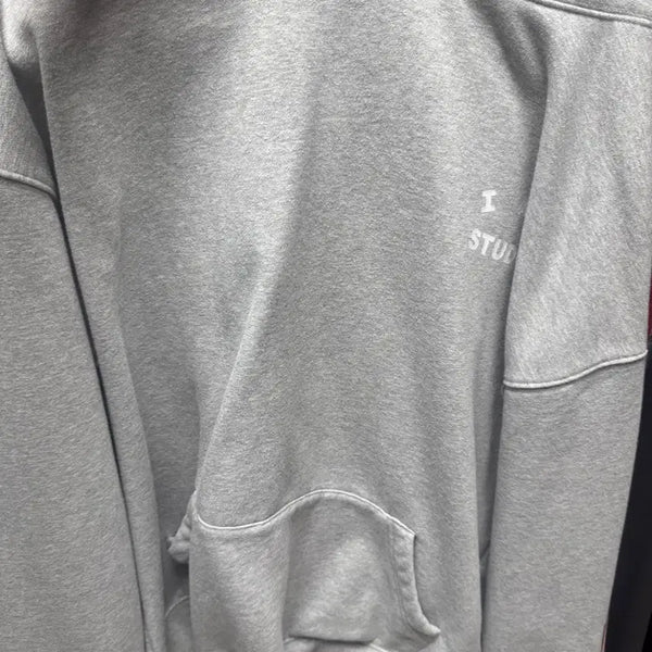 [BUNJANG] IAPP STUDIO Gray Hoodie L / 아이앱 스튜디오 그레이 후드티 L