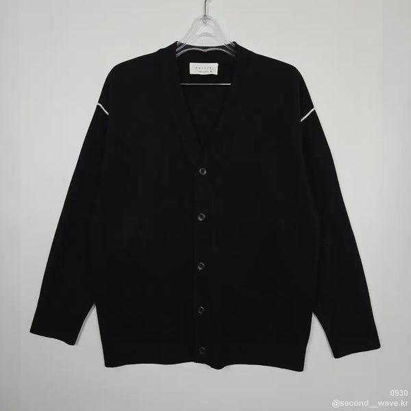 [BUNJANG] Full Leaf Acrylic Cardigan Black M / D9. 풀리프 아크릴가디건 블랙 M