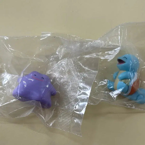 [BUNJANG] Pokemon Monster Ball Ditto & Squirtle Figure Set / 포켓몬 몬스터볼 아이스 메타몽 꼬부기 피규어 가챠