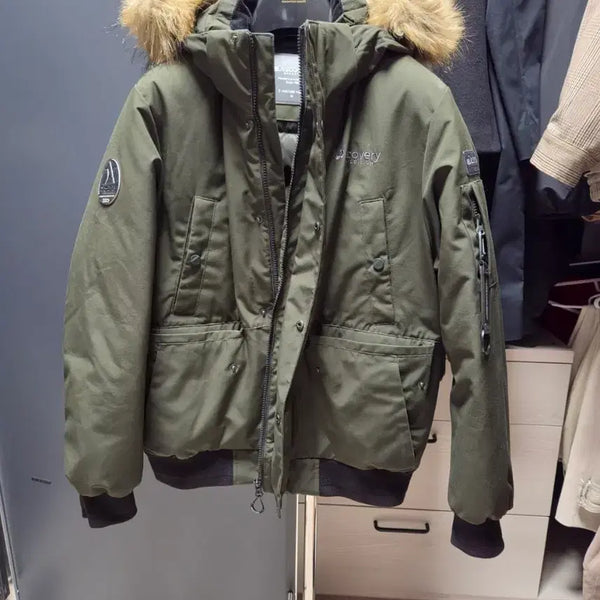 [BUNJANG] Discovery Padded Jacket Khaki / [95] 디스커버리 패딩 카키
