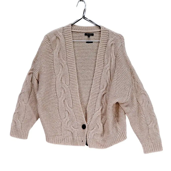 [BUNJANG] Massimo Dutti Classic Cardigan Ivory S / 마시모두띠 95 클래식한 카디건 아이보리 04005