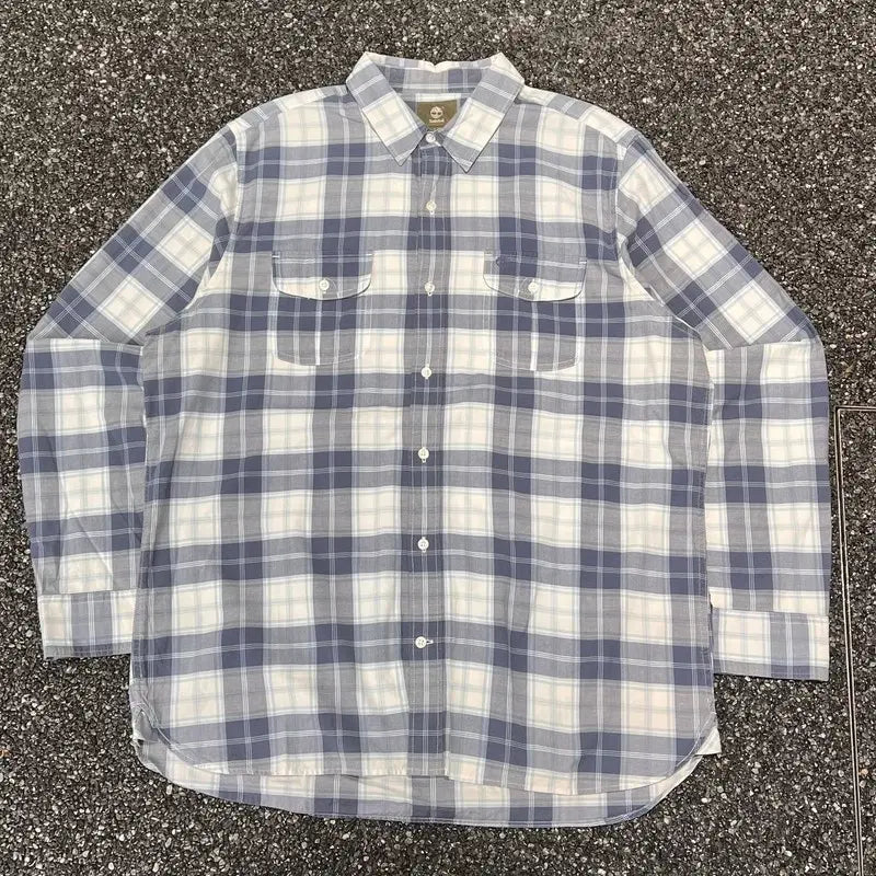 [BUNJANG] Timberland Two Pocket Checkered Shirt / 팀버랜드 투포켓 체크셔츠s12924