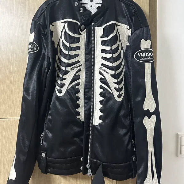 [BUNJANG] Vanson Bones Rider Jacket Black XXL / 밴슨 본 라이더 자켓 블랙 xxl