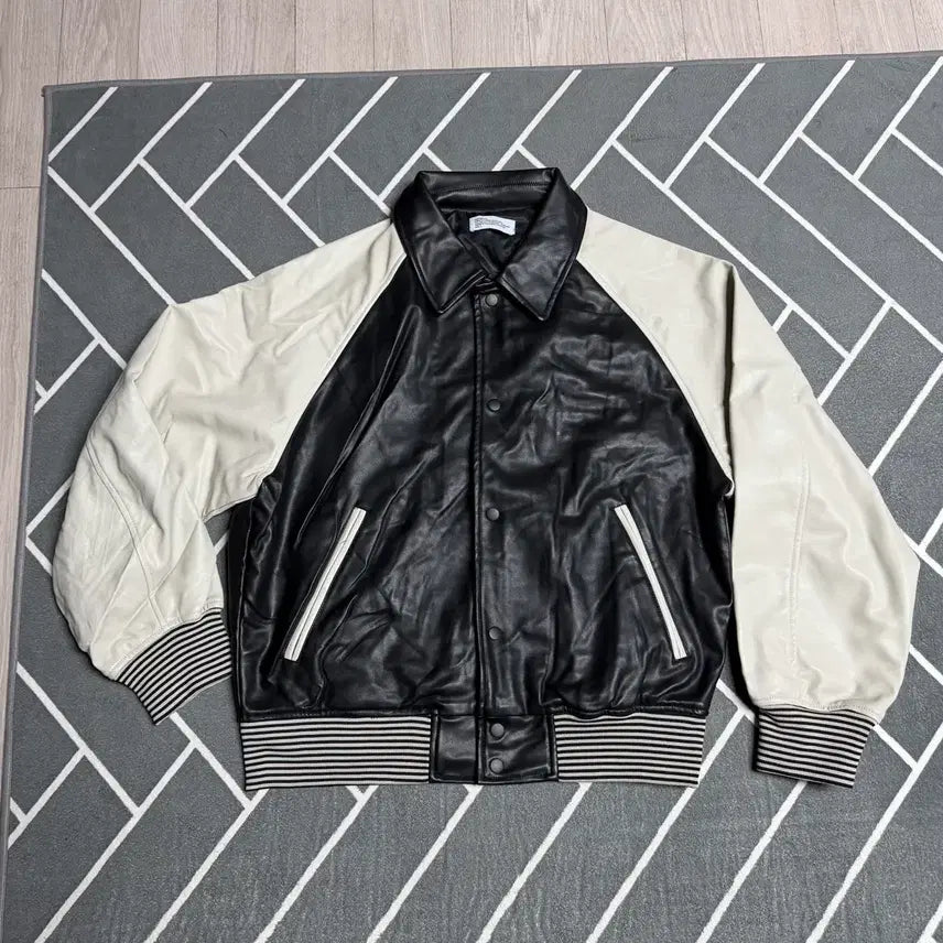 [BUNJANG] Partimento Varsity Jacket Black/Ivory / L)파르티멘토 바시티자켓 블랙/아이보리
