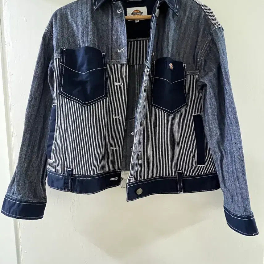 [BUNJANG] Dickies Striped Denim Jacket / 디키즈 스트라이프 데님 자켓