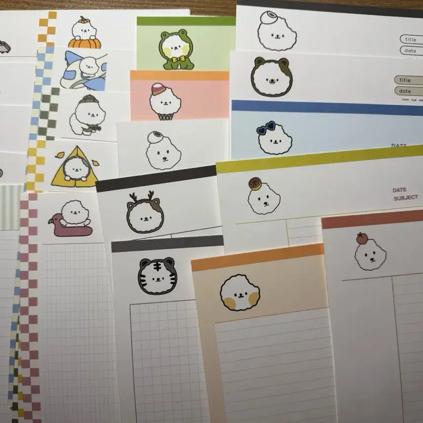 [BUNJANG] Sulppangjeomppang B5 Notepads Random Mix / (재고 2) 술빵점빵 b5 노트패드 랜덤믹스