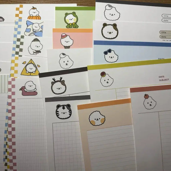 [BUNJANG] Sulppangjeomppang B5 Notepads Random Mix / (재고 2) 술빵점빵 b5 노트패드 랜덤믹스