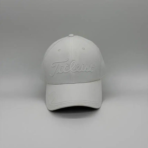 [BUNJANG] Titleist White Embossed Logo Golf Ball Cap Hat / [F] 타이틀리스트 Titleist 화이트 엠보싱 로고 골프 볼캡 모자