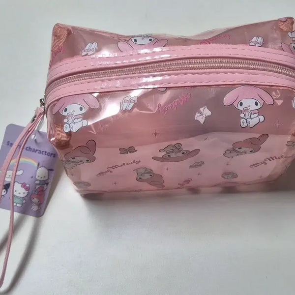 [BUNJANG] My Melody Pink Transparent Pouch / 마이멜로디 투명 파우치 핑크