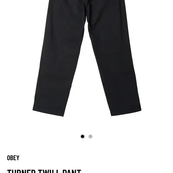 [BUNJANG] OBEY Turner Twill Pant Black / 오베이 TURNER TWILL PANT