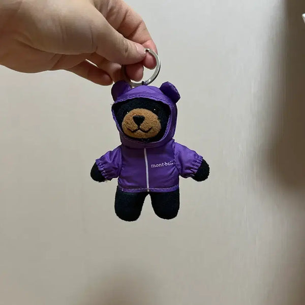 [BUNJANG] Montbell Purple Bear Charm / 몽벨 보라색 곰돌이 키링