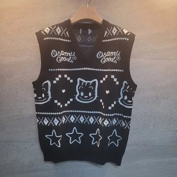 [BUNJANG] Osamu Goods Knit Vest (Size L) / Osamu Goods. 정품. 니트 베스트. 미착.
