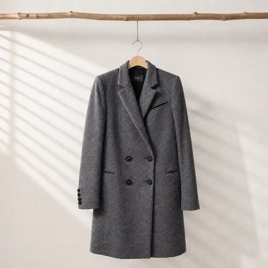[BUNJANG] TIME Cashmere 100% Double Half Coat / 한섬 타임(TIME) 캐시미어 100% 더블 하프 코트 82-94-160사이즈