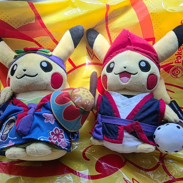 [BUNJANG] Pokemon Okinawa Pikachu Plush Set (Male/Female) / 포켓몬스터 오키나와 피카츄 인형