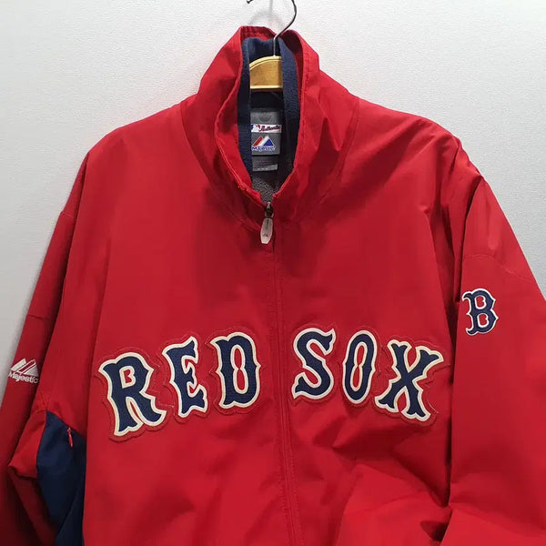 [BUNJANG] Majestic Boston Red Sox Therma Pullover Jacket M / 마제스틱 보스턴 레드삭스 써마 점퍼 M (가로63 세로82) 105정도