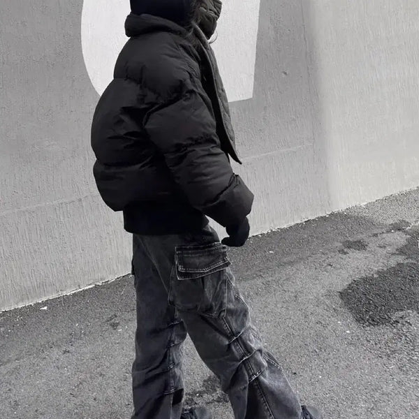[BUNJANG] Denim Wide Cargo Pants / 데님 와이드 카고pt