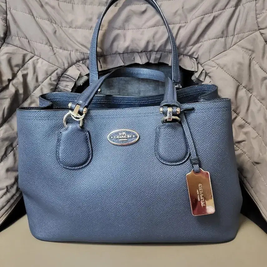[BUNJANG] Coach Tote Bag Navy / 코치 토트백 네이비