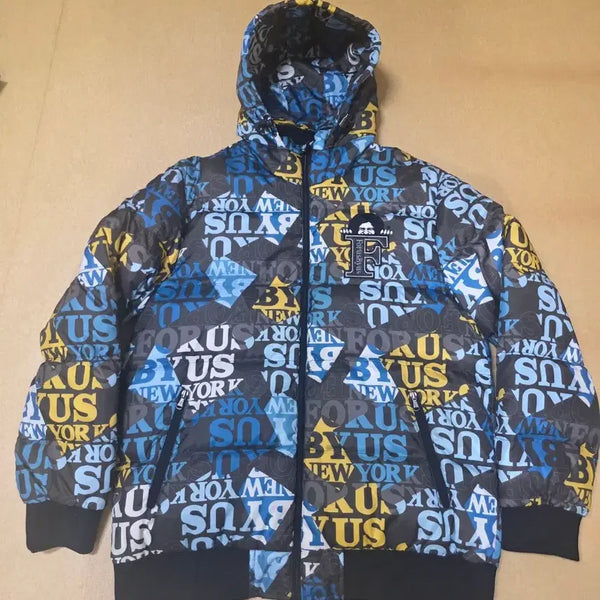 [BUNJANG] FUBU Graphic Pattern Print Duck Down Padding XL / FUBU 후부 그래픽 패턴 프린트 덕다운 패딩 XL