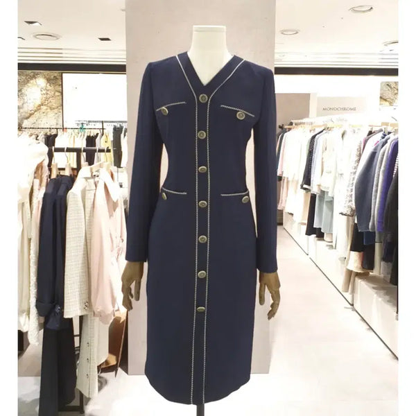 [BUNJANG] JIGOTT Stitch Point Dress / JIGOTT 스티치 포인트 원피스