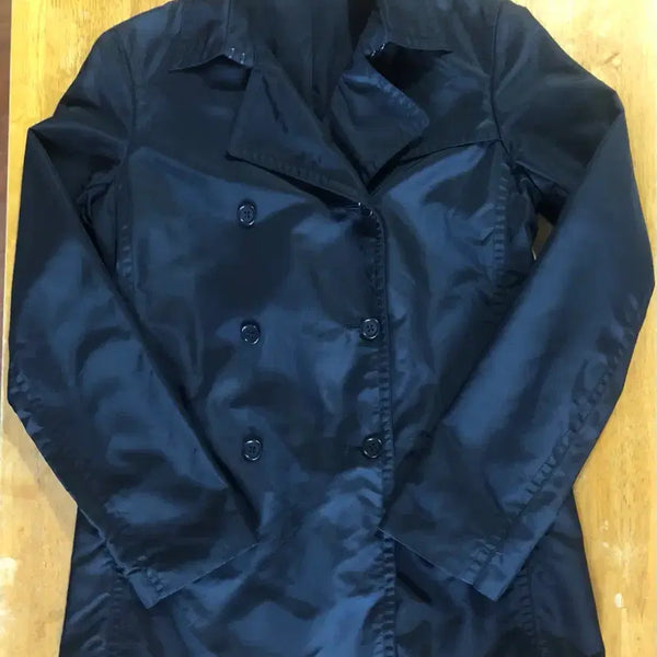 [BUNJANG] Theory Double Trench Coat Black Size S / 띠어리 더블 트렌치 코트