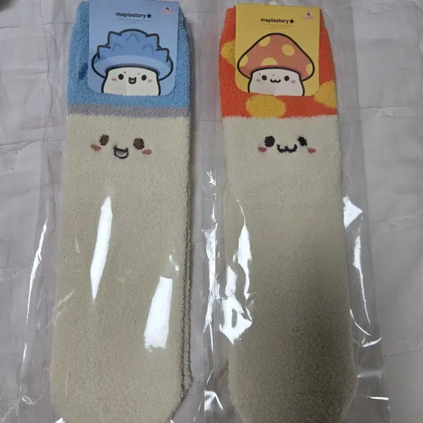 [BUNJANG] MapleStory Mushroom Character Sleep Socks / 메이플스토리 버섯 양말 버섯 캐릭터 수면 양말