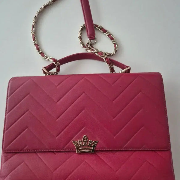 [BUNJANG] J.ESTINA Quilted Crown Shoulder Bag / 제이에스타나 백