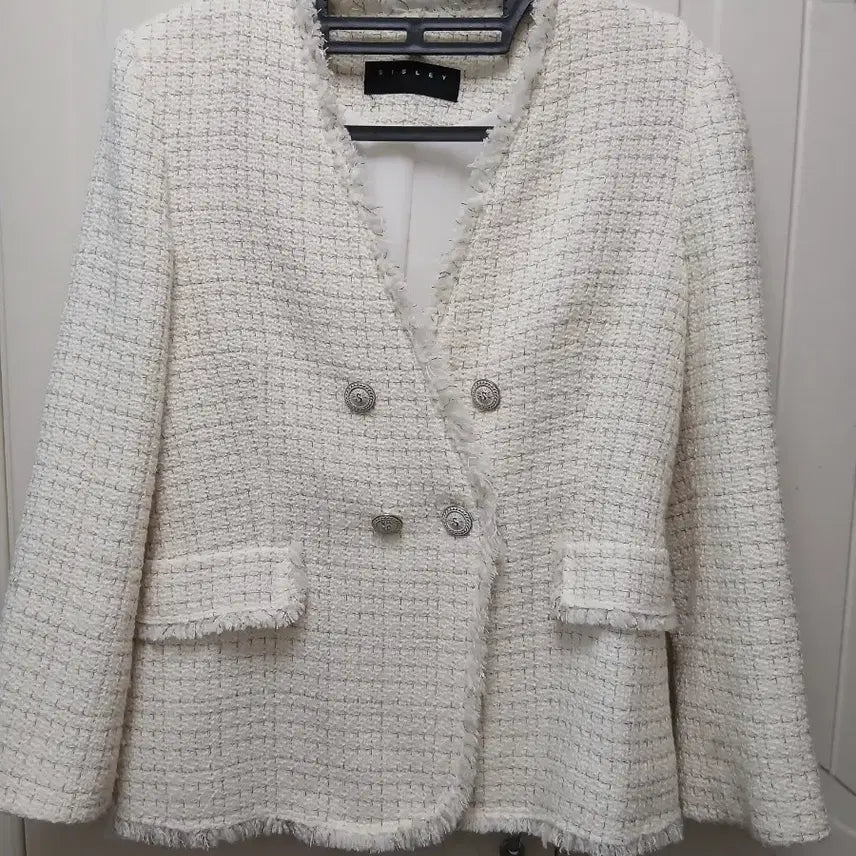 [BUNJANG] Sisley Tweed Jacket Ivory / 시슬리 트위드 자켓 아이보리