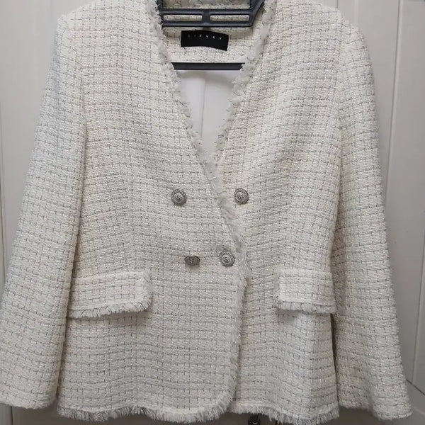 [BUNJANG] Sisley Tweed Jacket Ivory / 시슬리 트위드 자켓 아이보리