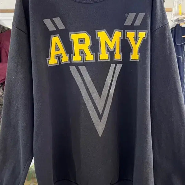 [BUNJANG] US Army ARMY V Logo Sweatshirt / [빈티지/미군] 미육군 ARMY V 로고 맨투맨