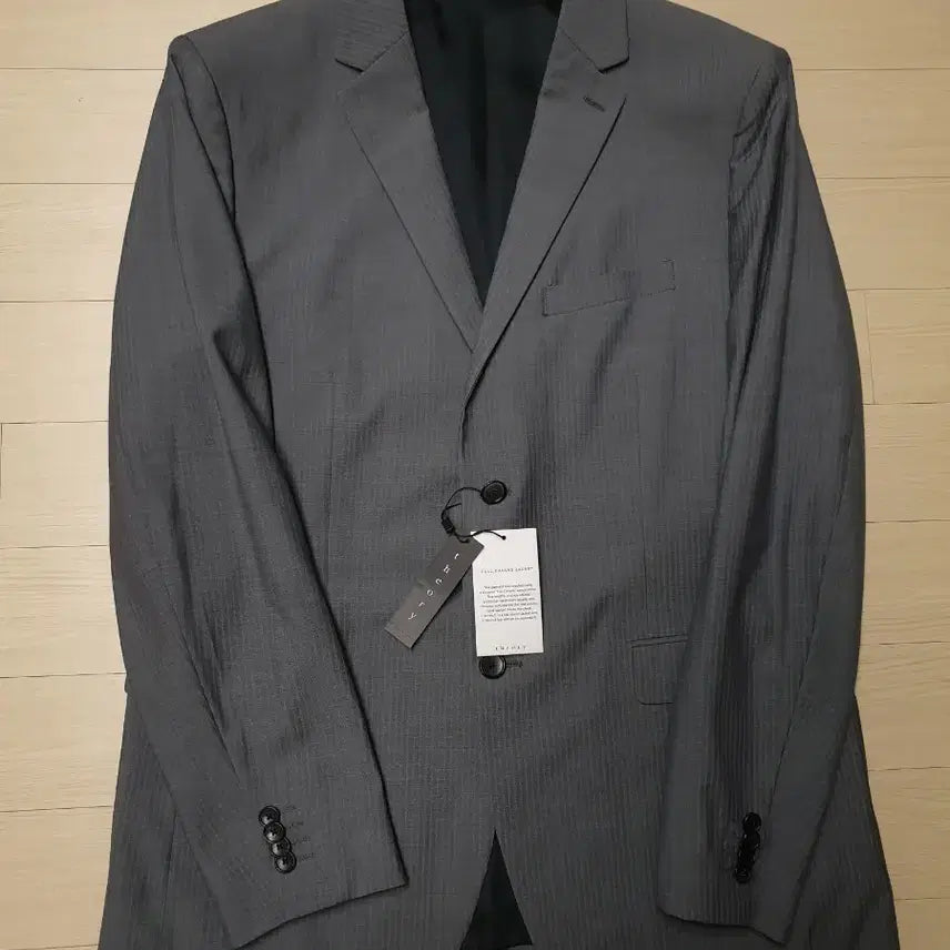 [BUNJANG] Theory Grey Stripe Blazer 105 / 띠어리 / 회색 스트라이프 블레이저 / 105