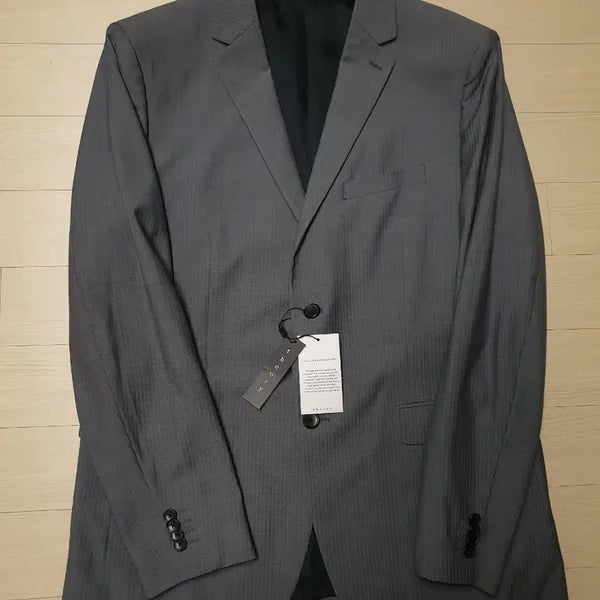 [BUNJANG] Theory Grey Stripe Blazer 105 / 띠어리 / 회색 스트라이프 블레이저 / 105