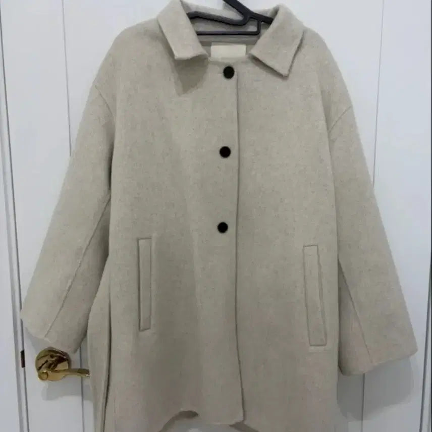 [BUNJANG] Beige Half Coat - New / 하프코트 새상품