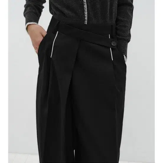 [BUNJANG] Lowtide Wide Pants Black M / 로우타이드 와이드 팬츠 블랙 M