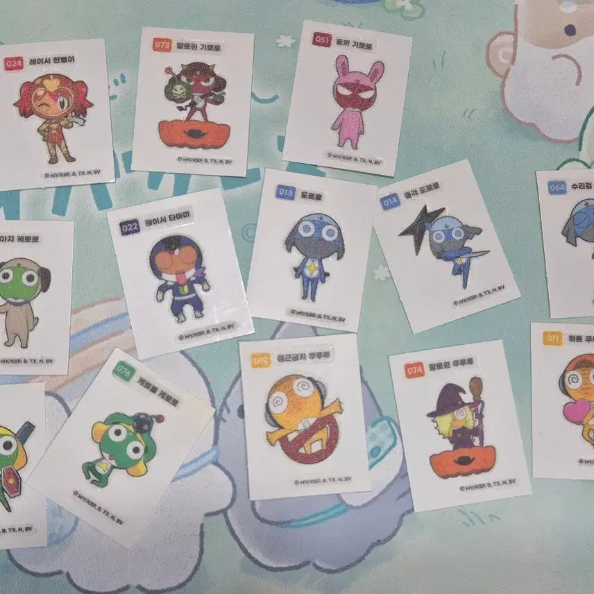 [BUNJANG] Keroro Bread Stickers Bundle Set / 케로로 빵 스티커 일괄 판매합니다.