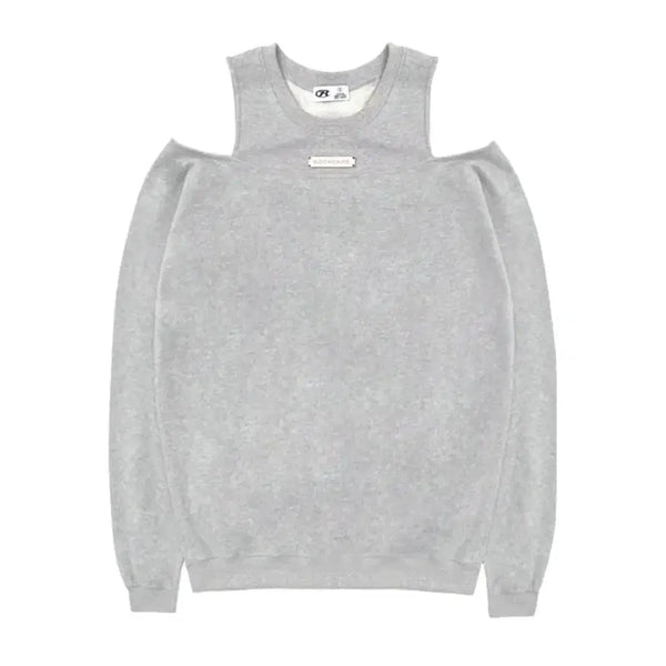 [BUNJANG] Rocake Open Shoulder Sweatshirt / 락케이크 오픈 숄더 맨투맨 스웻셔츠