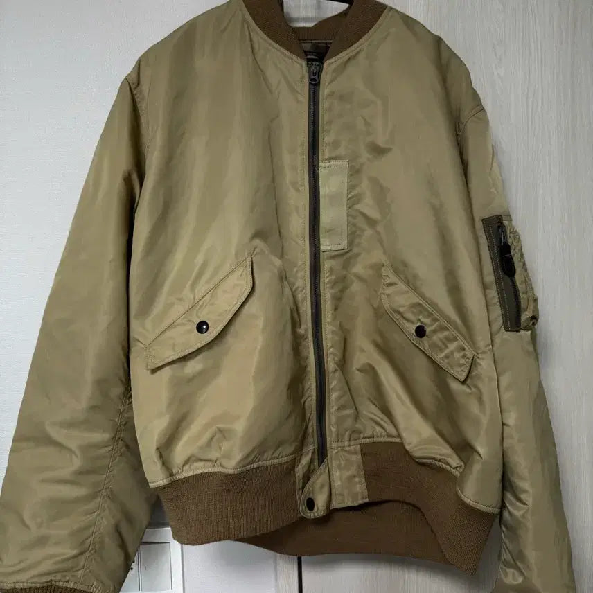 [BUNJANG] Buzz Rickson MA-1 L2B Jacket Beige S / 버즈릭슨 ma-1 l2b 자켓 베이지 S