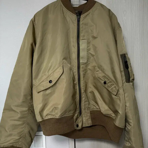 [BUNJANG] Buzz Rickson MA-1 L2B Jacket Beige S / 버즈릭슨 ma-1 l2b 자켓 베이지 S