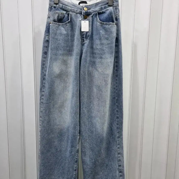 [BUNJANG] Light Wash Wide Leg Jeans / 와이드 레그 청바지 연청