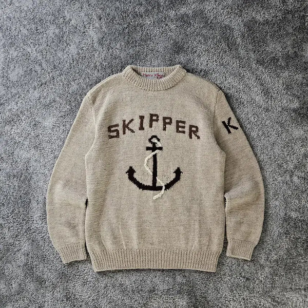 [BUNJANG] SKIPPER Anchor Knit Sweater / SKIPPER 앵커 니트 스웨터