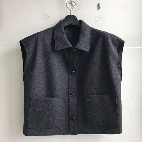 [BUNJANG] Stefanel Polyester Rayon Blend Vest / 스테파넬 정품/2025-66.77/새거수준