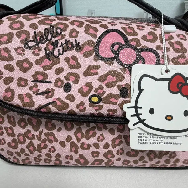 [BUNJANG] Hello Kitty Leopard Pattern Pouch / 헬로키티 레오파드 패턴 파우치