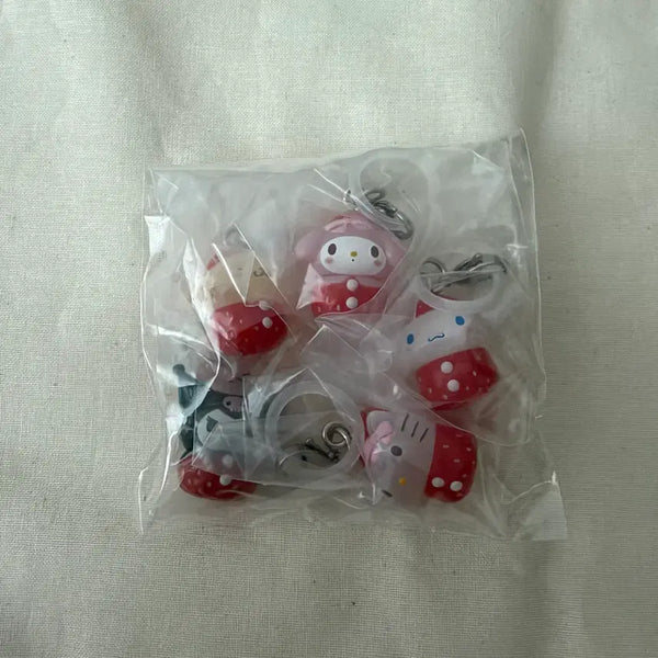 [BUNJANG] Sanrio Strawberry Marker Bundle Set / 일괄) 산리오 딸기 메지루시 키티 쿠로미 마멜 폼폼푸린