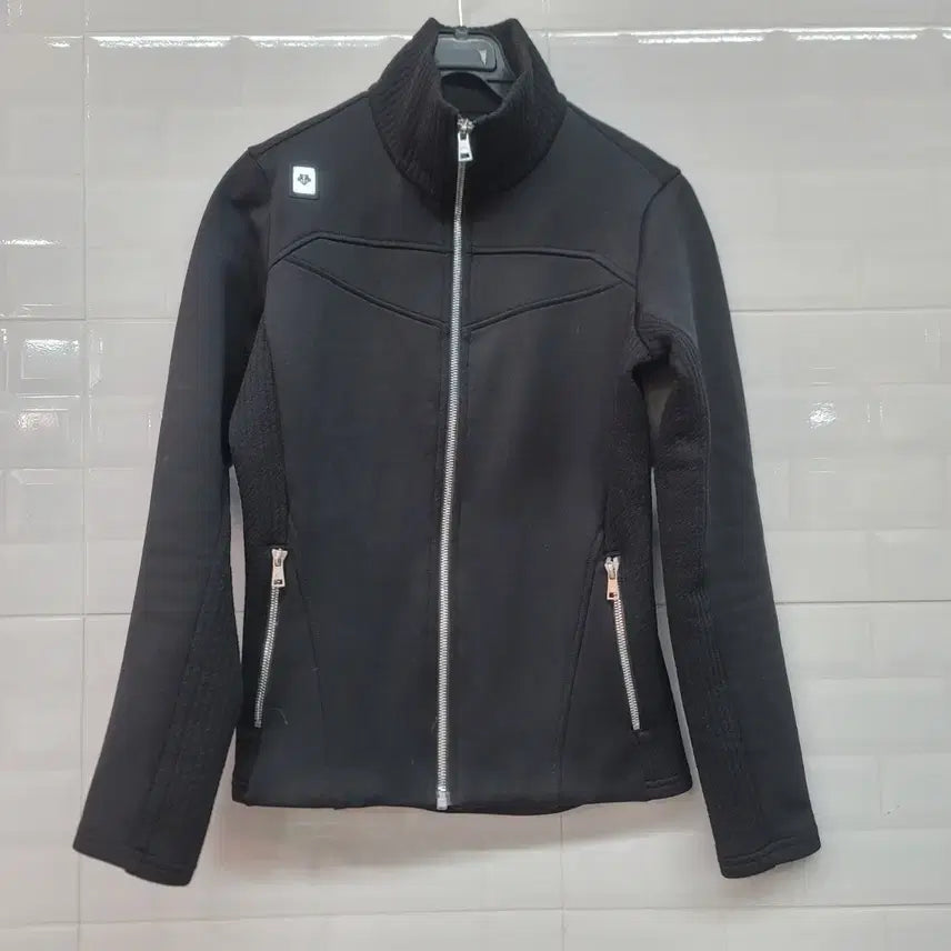 [BUNJANG] Descente Women's Black Zip-Up Jacket / 데상트 여성 블랙 집업 자켓