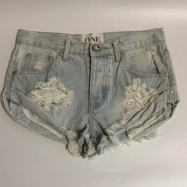 [BUNJANG] 1Spoon Denim Cut-Off Shorts / 원티스푼 데님 숏팬츠(실착샷 O)