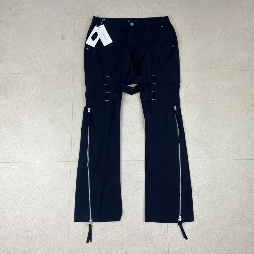[BUNJANG] Ssurgery Nylon Strap Zip Utility Pants / 써저리 나일론 스트랩 짚 유틸리티 팬츠 (100)