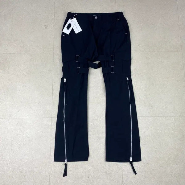 [BUNJANG] Ssurgery Nylon Strap Zip Utility Pants / 써저리 나일론 스트랩 짚 유틸리티 팬츠 (100)